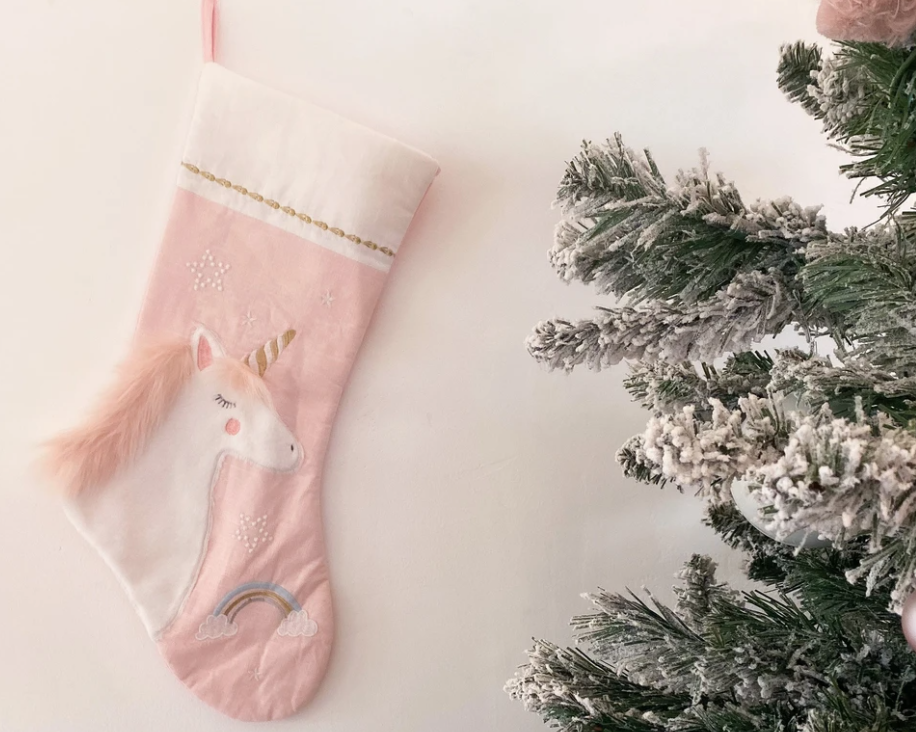 Mon Ami Pink Unicorn Christmas Stocking - hip-kid