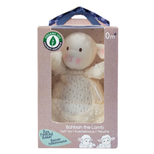 Tikiri Bahbah the Lamb Baby Soft Toy w/ Natural Rubber Teether - hip-kid