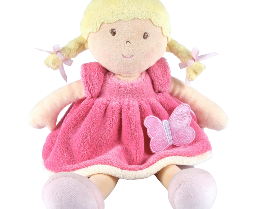 Bonikka Ria Doll - Blond w/ Pink & White Dress - hip-kid