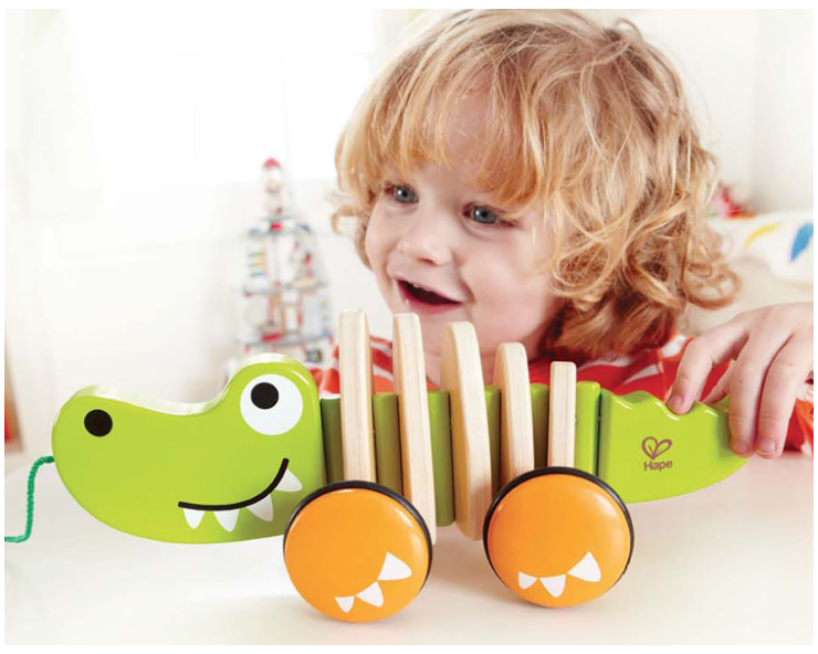 Hape Walk-A-Long Croc Pull Along - hip-kid