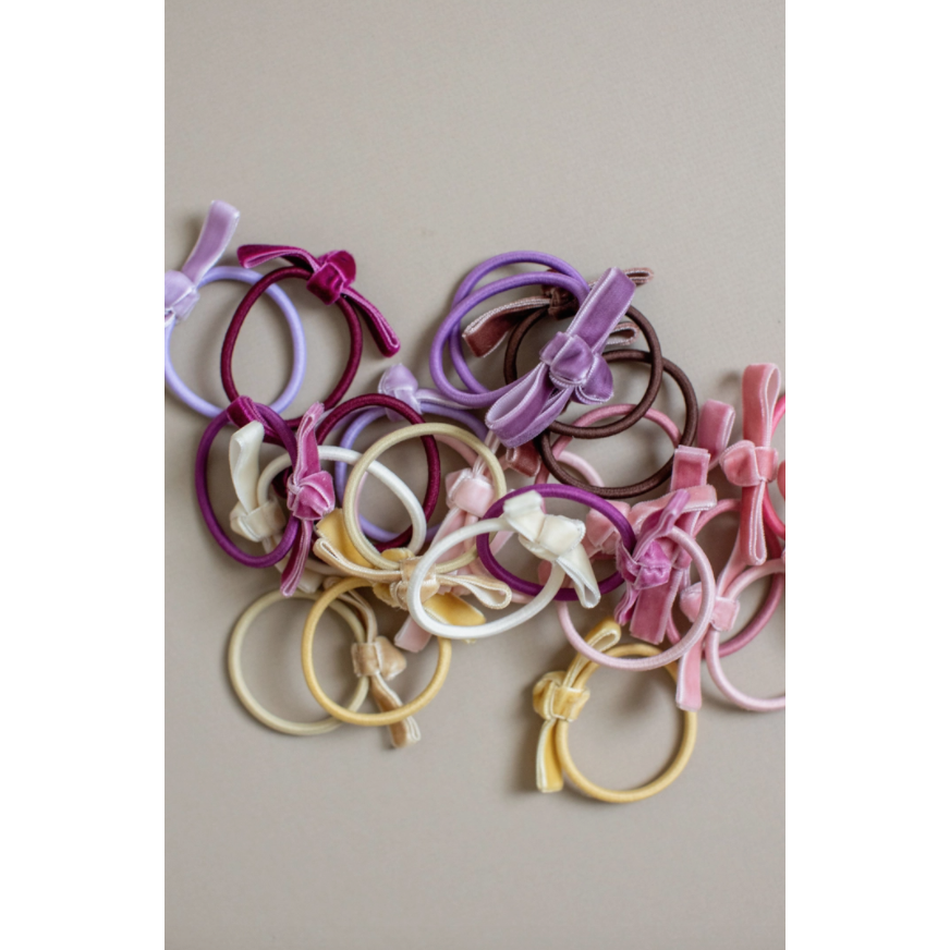 Three Hearts Monica Velvet Hair Bands - hip-kid