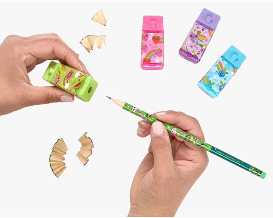 OOLY Lil' Juicy Box Scented Erasers + Sharpener - hip-kid