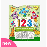 OOLY 123: Shapes & Numbers Toddler Color-in' Book - hip-kid
