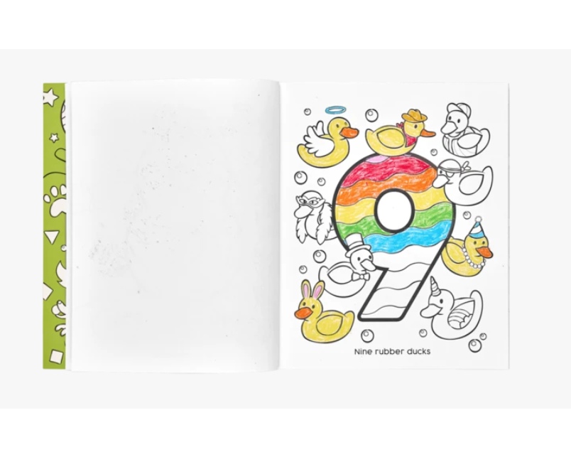 OOLY 123: Shapes & Numbers Toddler Color-in' Book - hip-kid