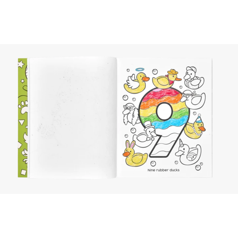 OOLY 123: Shapes & Numbers Toddler Color-in' Book - hip-kid