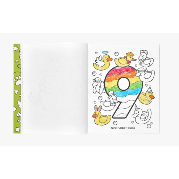 OOLY 123: Shapes & Numbers Toddler Color-in' Book - hip-kid