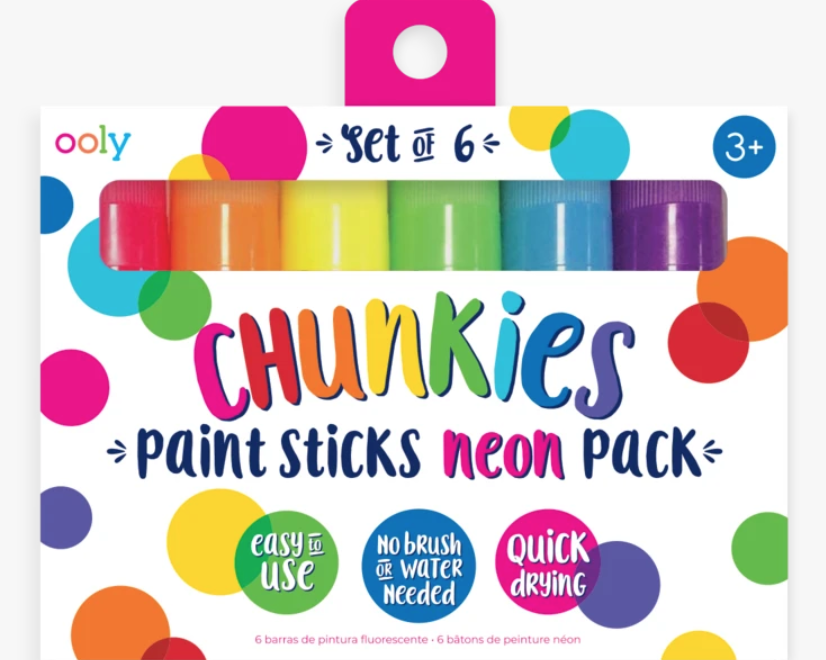 OOLY Chunkies Neon Paint Sticks - set of 6 - hip-kid