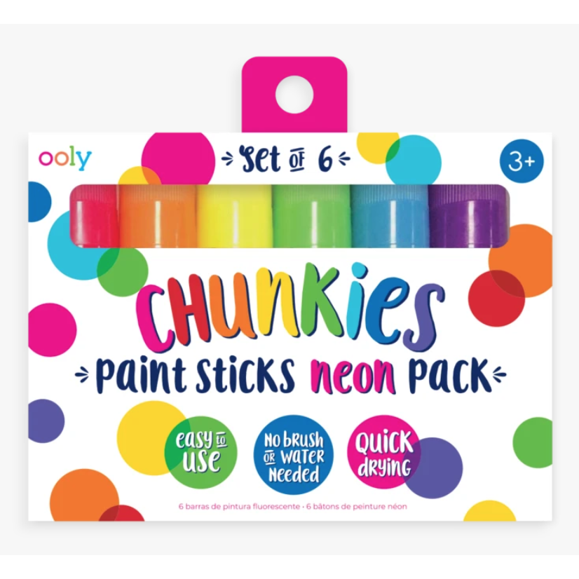 OOLY Chunkies Neon Paint Sticks - set of 6 - hip-kid