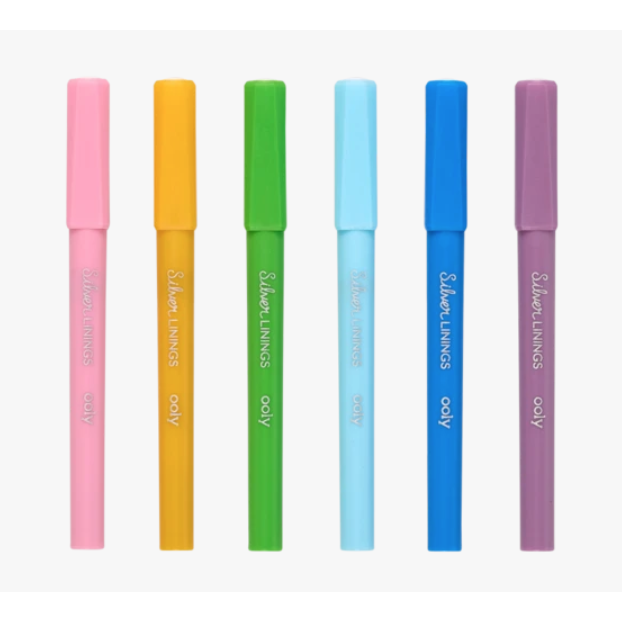 OOLY Silver Lining Outline Markers - hip-kid