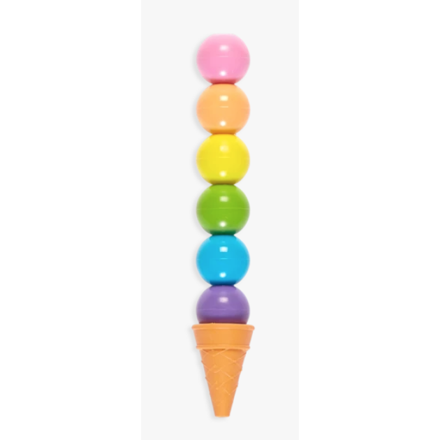 Ooly: Rainbow Scoops Stacking Erasable Crayons + Scented – Rhen's