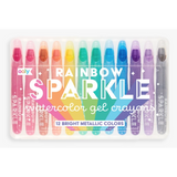 OOLY Rainbow sparkle metallic gel crayons - hip-kid