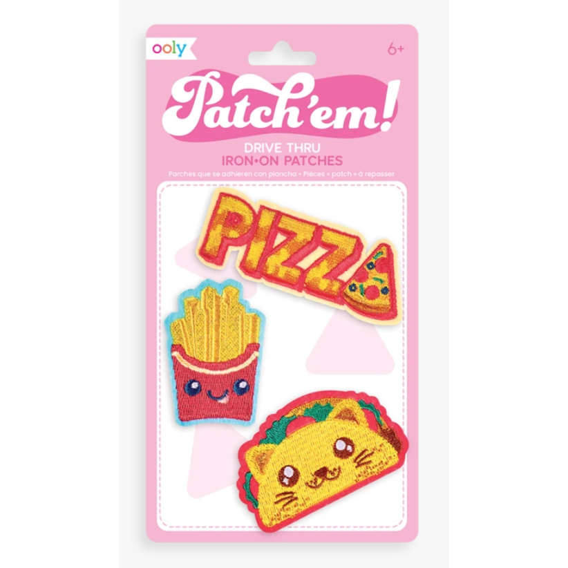 OOLY Patch `em! Iron On Patches - Drive Thru - hip-kid