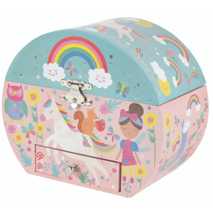 Floss & Rock Rainbow Fairy Oval Jewelry Box - hip-kid