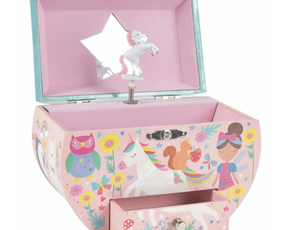 Floss & Rock Rainbow Fairy Oval Jewelry Box - hip-kid