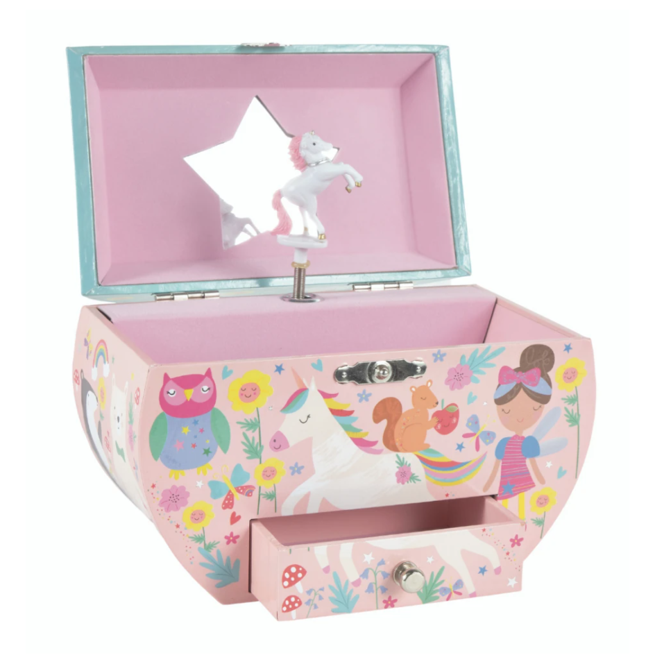 Floss & Rock Rainbow Fairy Oval Jewelry Box - hip-kid