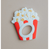 Three Hearts Silicone Teether - Popcorn - hip-kid