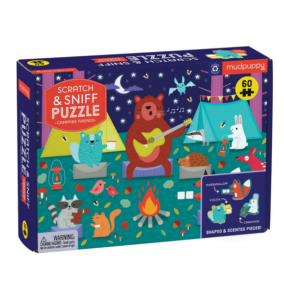 Campfire Friends Scratch and Sniff Puzzle - hip-kid