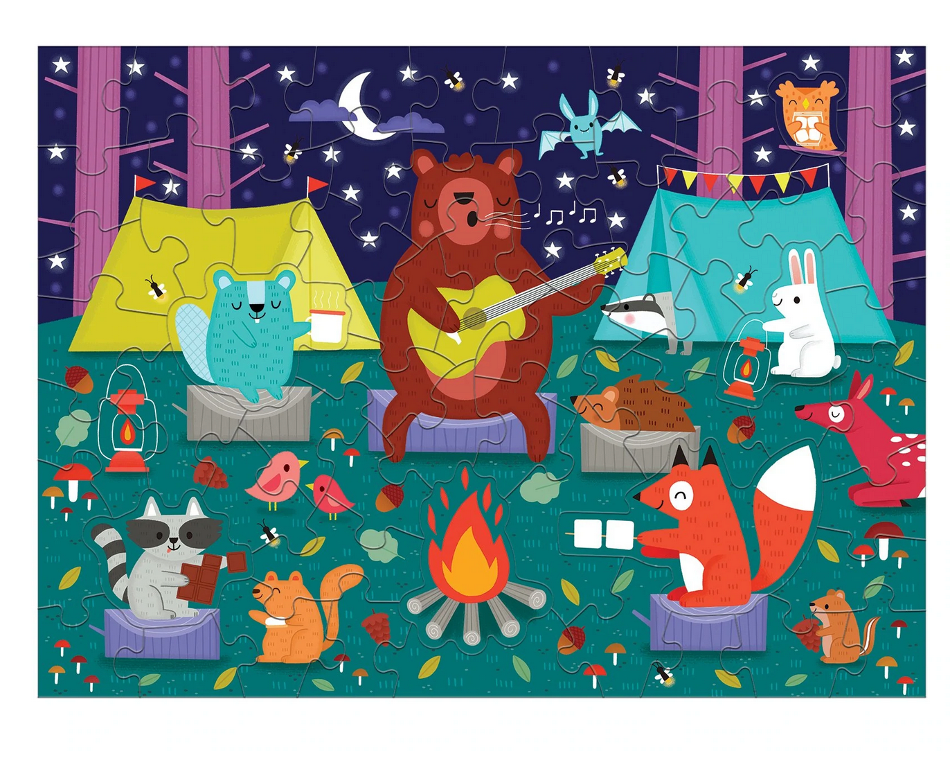 Campfire Friends Scratch and Sniff Puzzle - hip-kid