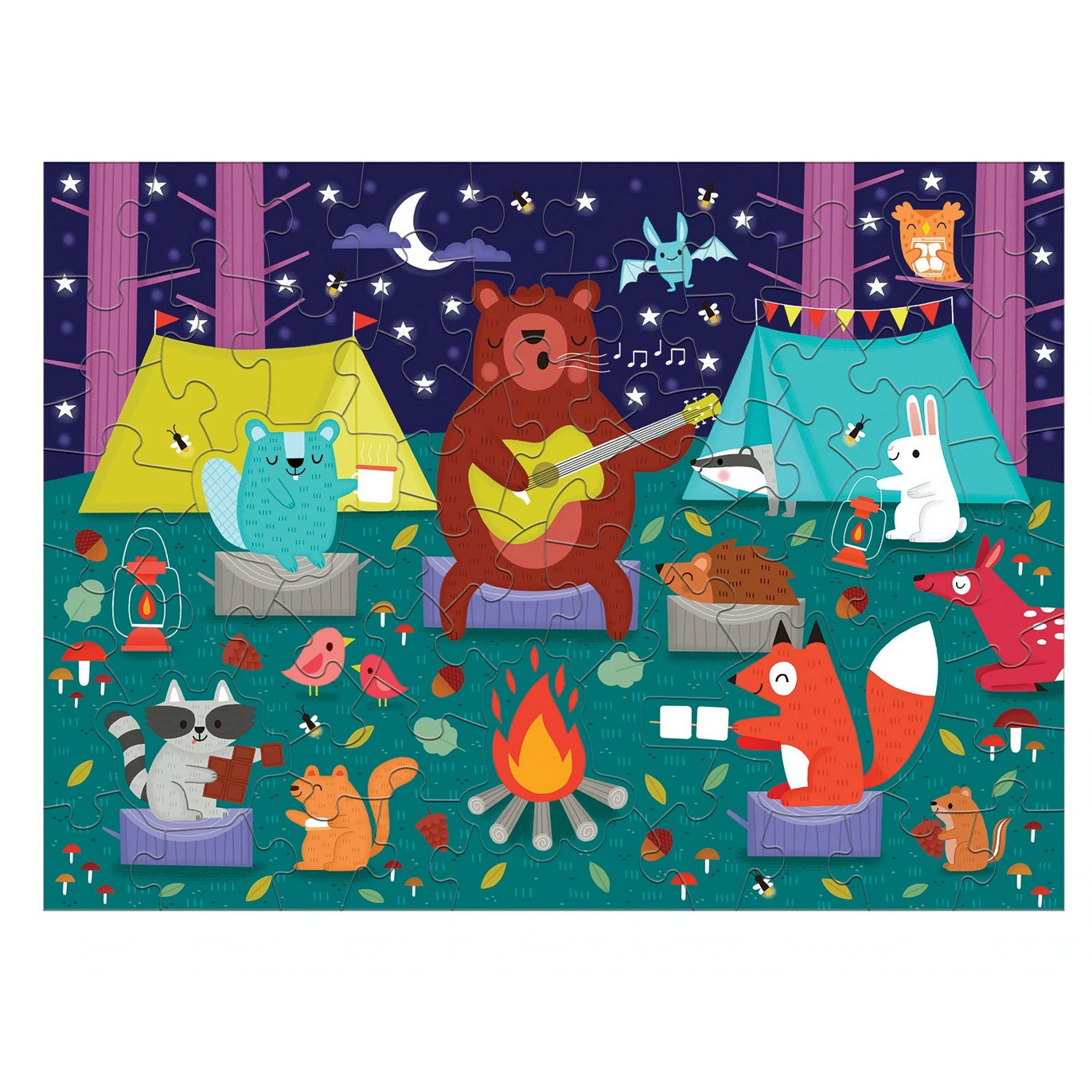 Campfire Friends Scratch and Sniff Puzzle - hip-kid