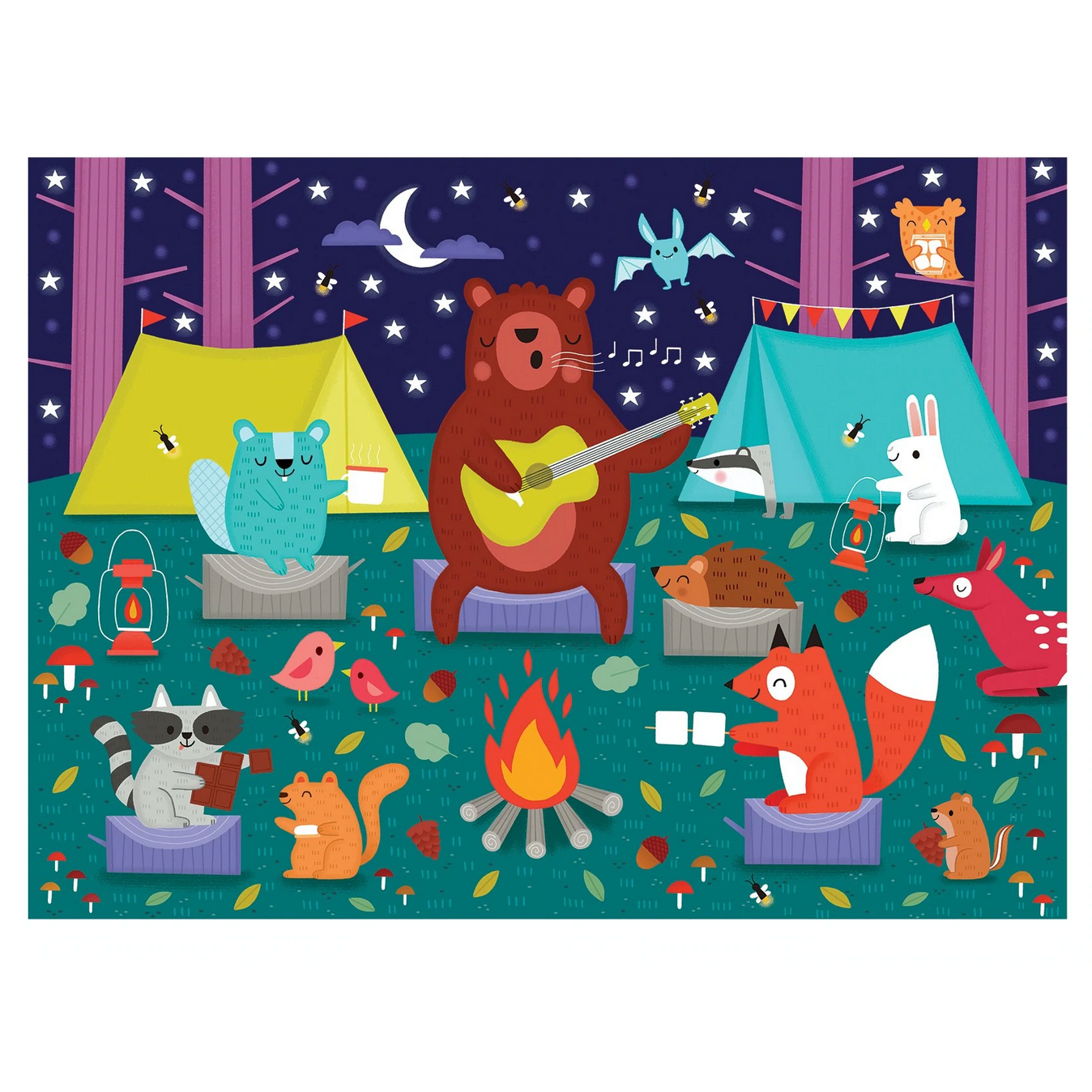 Campfire Friends Scratch and Sniff Puzzle - hip-kid