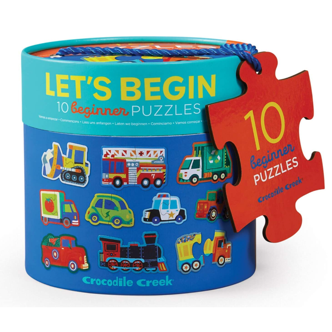 Crocodile Creek Let’s Begin Beginner Puzzle - Vehicles - hip-kid