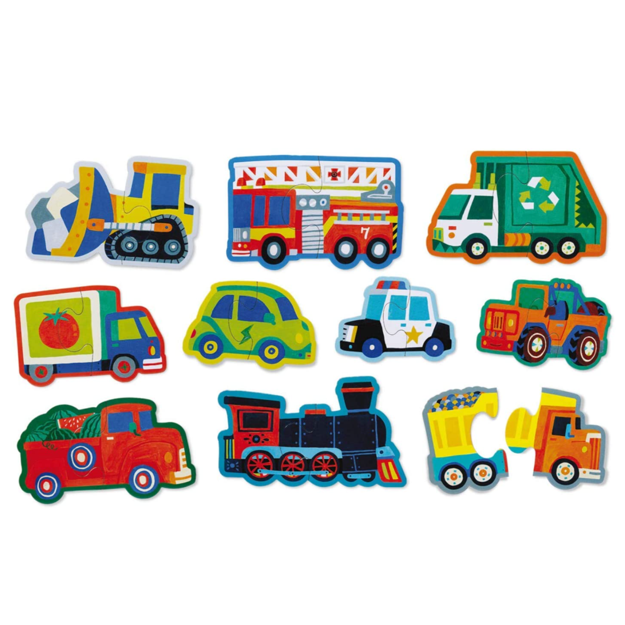 Crocodile Creek Let’s Begin Beginner Puzzle - Vehicles - hip-kid