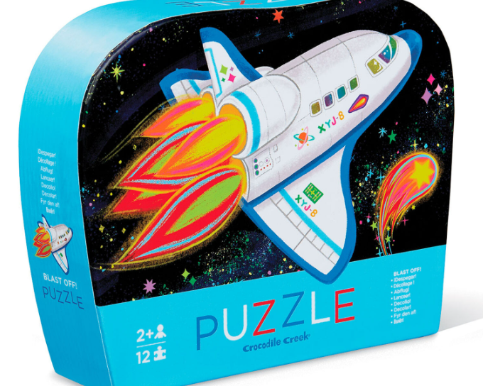 Crocodile Creek 12pc puzzle - Blast Off - hip-kid