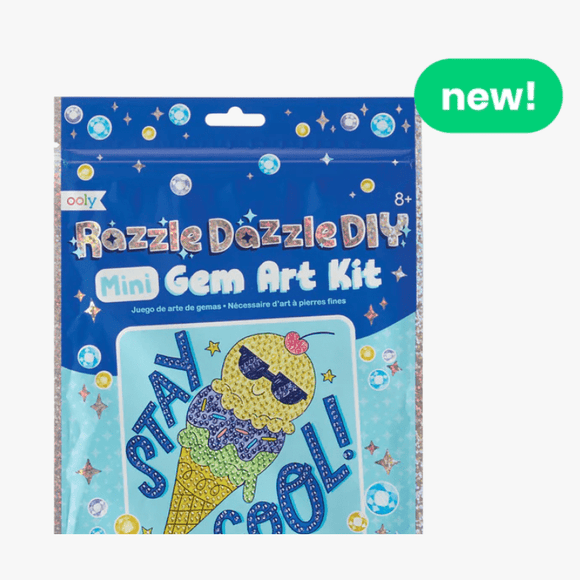 Ooly Razzle Dazzle D.I.Y Mini Gem Art Kit - Cool Cream - hip-kid