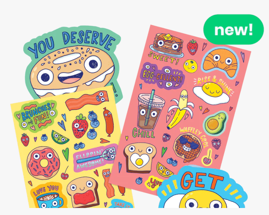 Ooly scented scratch stickers - Brunch Buddies - hip-kid