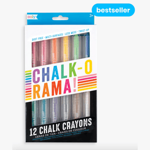 OOLY Chalk-O-Rama Dustless Chalk Crayons - hip-kid