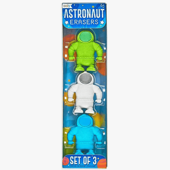 OOLY Astronaut Erasers - Set of 3 - hip-kid