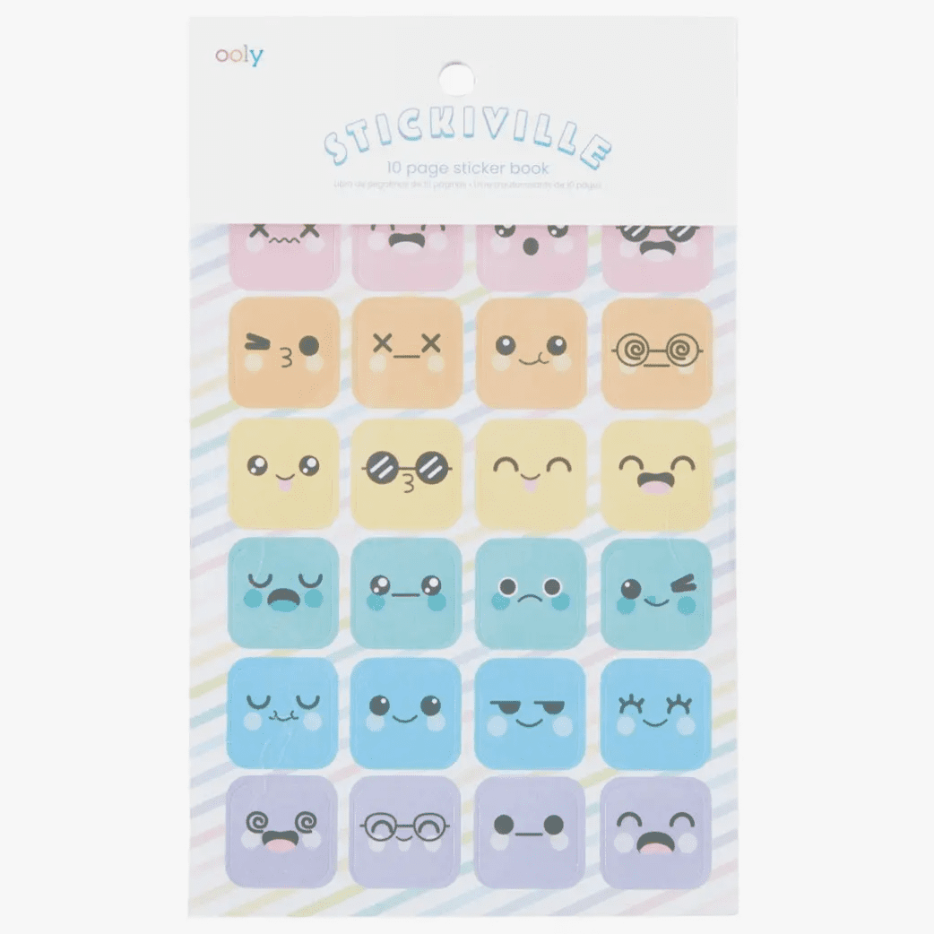 OOLY Stickiville Book - Cute Expressions Book - hip-kid