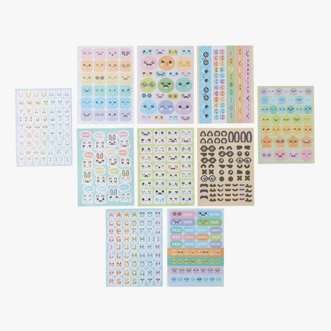 OOLY Stickiville Book - Cute Expressions Book - hip-kid