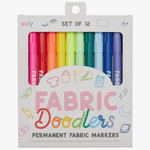 OOLY Fabric Doodlers Markers - Set of 12 - hip-kid