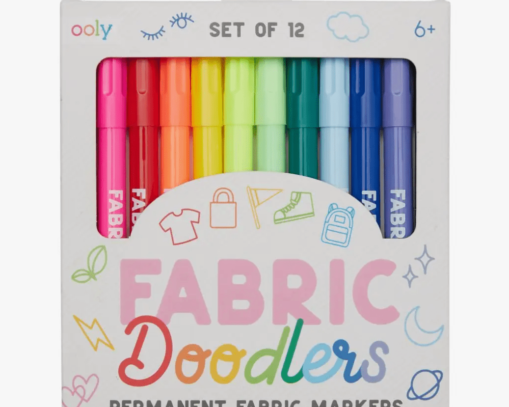 OOLY Fabric Doodlers Markers - Set of 12 - hip-kid