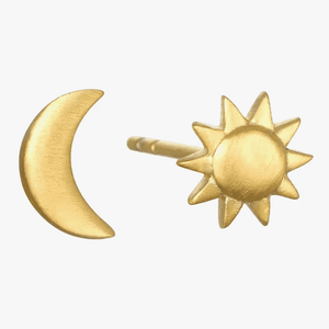 Satya Jewelry Sun & Moon Stud Earrings - hip-kid