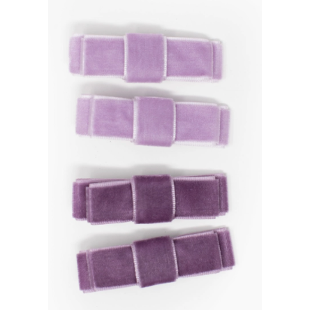 Three Hearts Vanessa Velvet Hair Clip - hip-kid