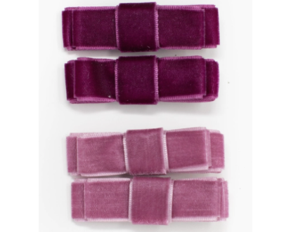 Three Hearts Vanessa Velvet Hair Clip - hip-kid