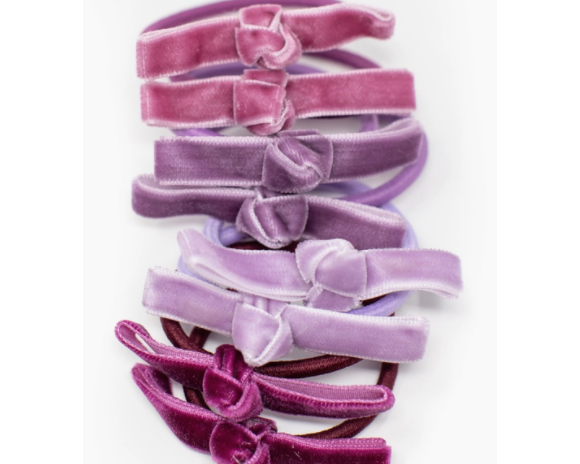 Three Hearts Monica Velvet Hair Bands - hip-kid