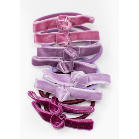 Three Hearts Monica Velvet Hair Bands - hip-kid