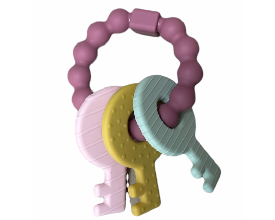 Three Hearts Key Rattle - hip-kid