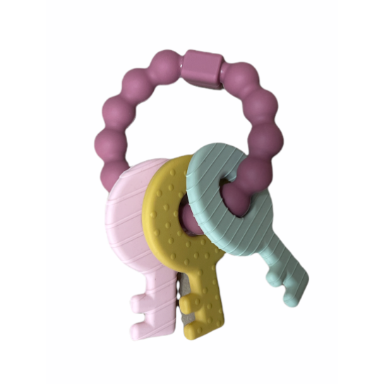 Three Hearts Key Rattle - hip-kid