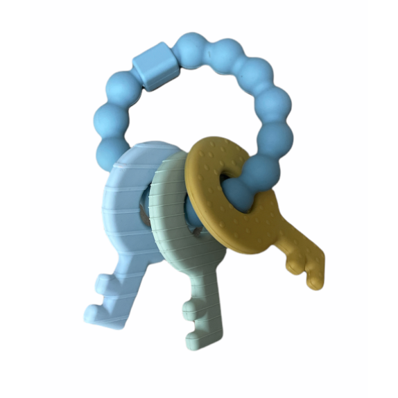 Three Hearts Key Rattle - hip-kid