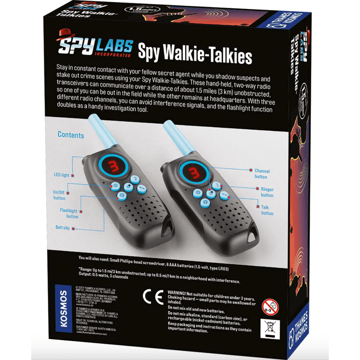 Thames & Kosmos Spy Walkie-Talkies - hip-kid