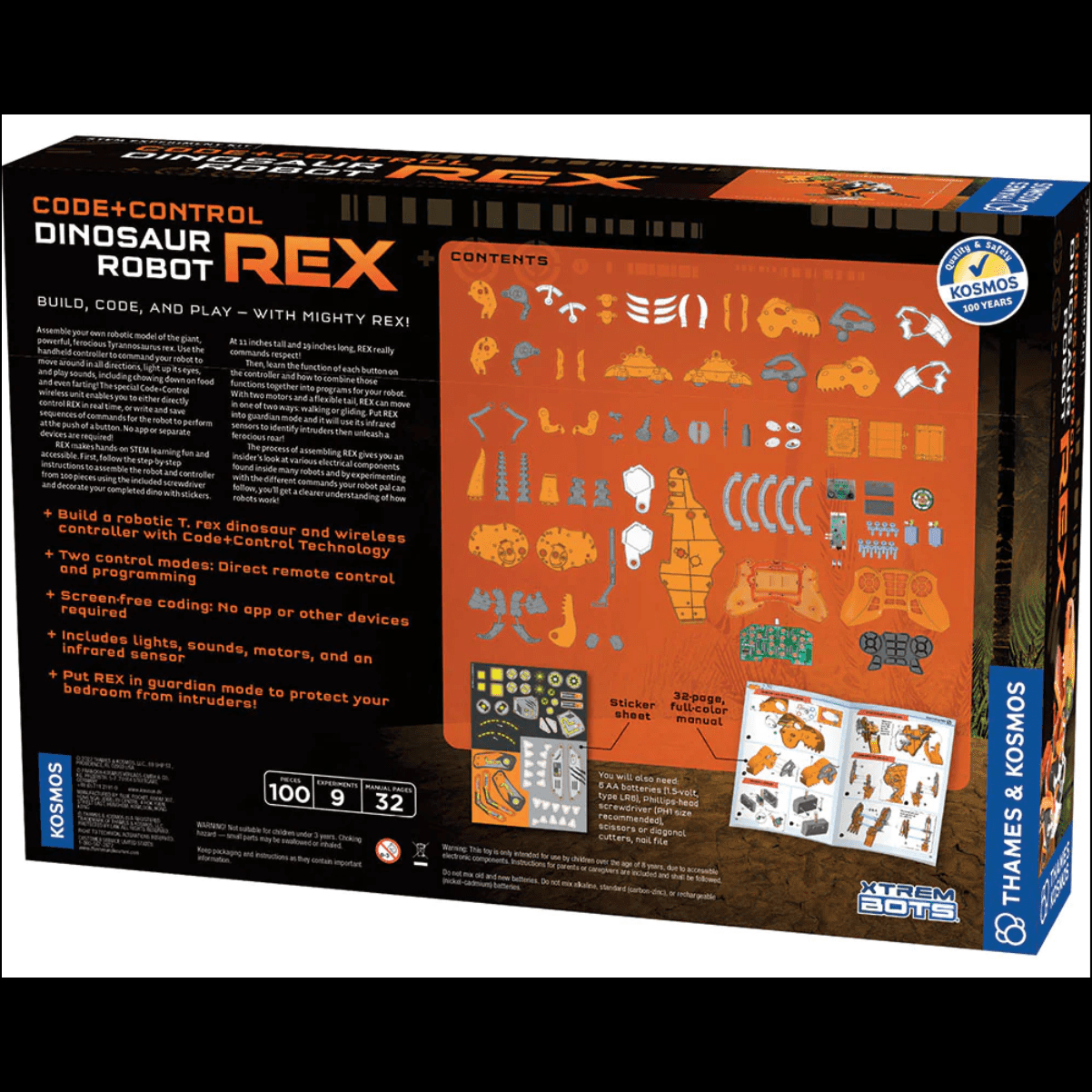 Thames & Kosmos Code+Control Dinosaur Robot Rex - hip-kid