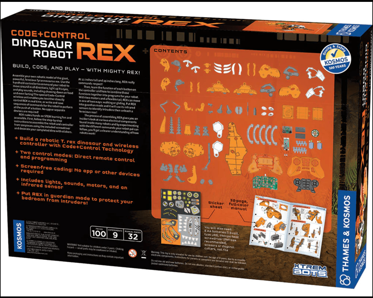Thames & Kosmos Code+Control Dinosaur Robot Rex - hip-kid