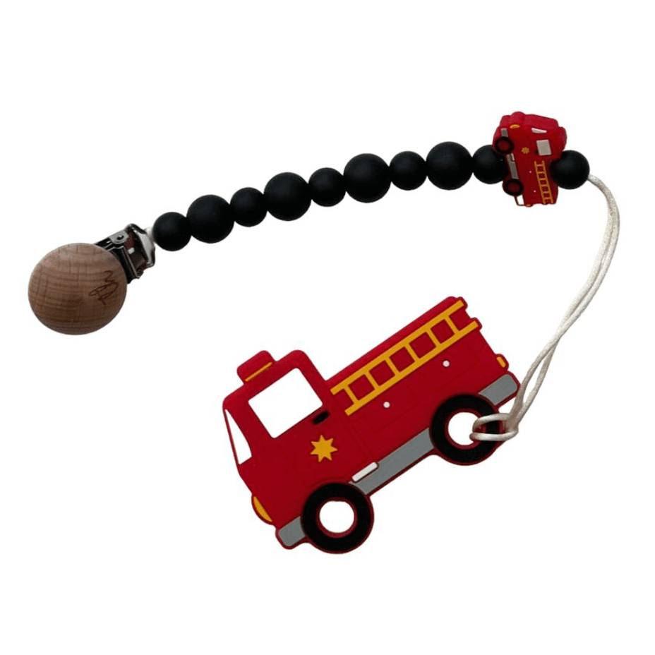 Three Hearts Silicone Teether with Clip - hip-kid