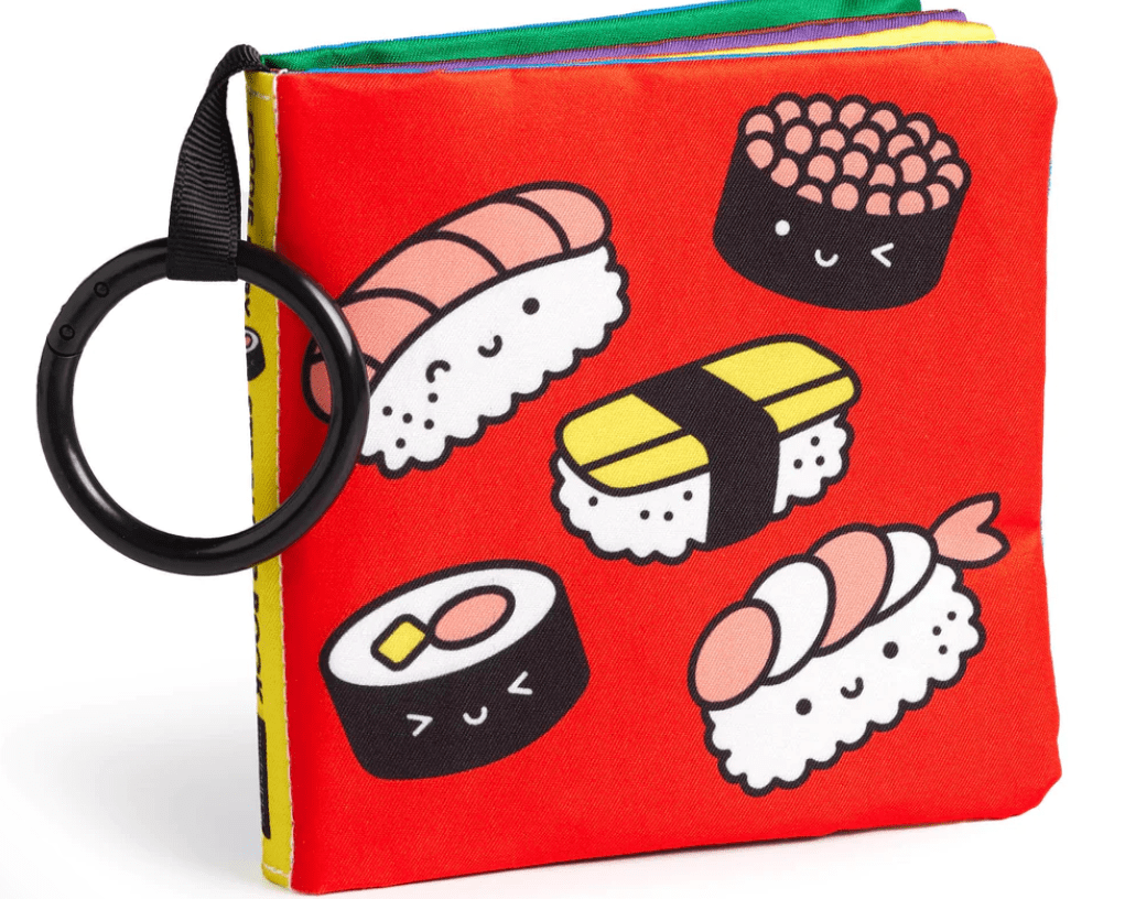 Foodie Baby Crinkle Fabric Stroller Book - hip-kid