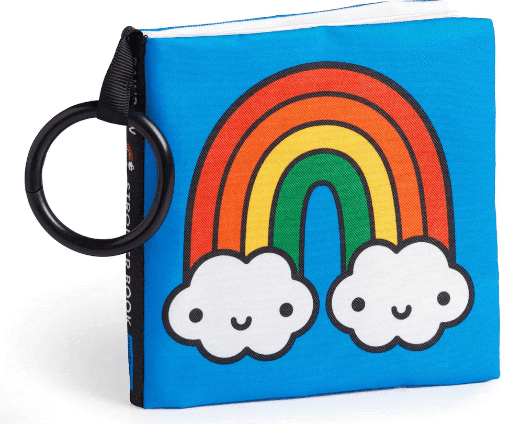 Rainbow World Crinkle Fabric Stroller Book - hip-kid