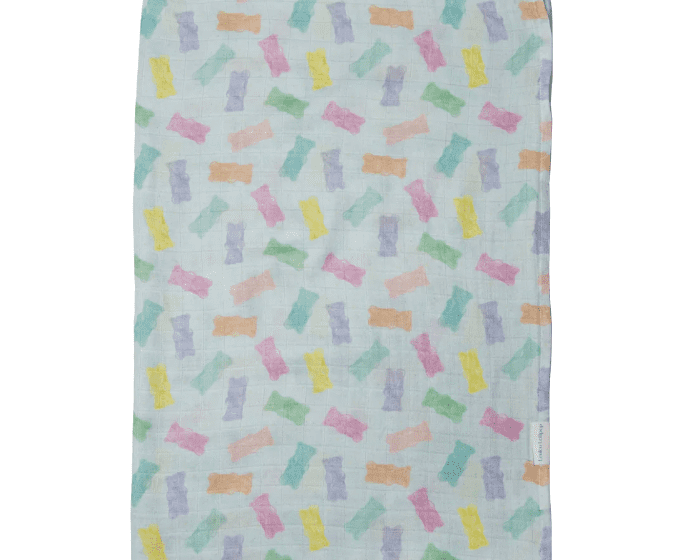 LouLou Lollipop Muslin Swaddle - Gummy Bears - hip-kid